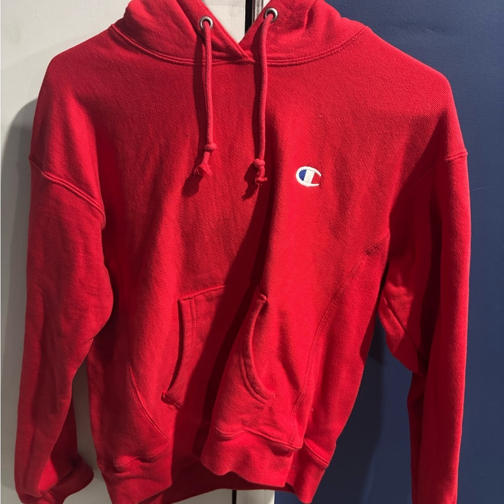 Size Small Red Champion Hoodie